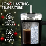 34HD Dumpster Fire Funny Sarcastic 40 oz Tumbler with Handle, Humor Gift