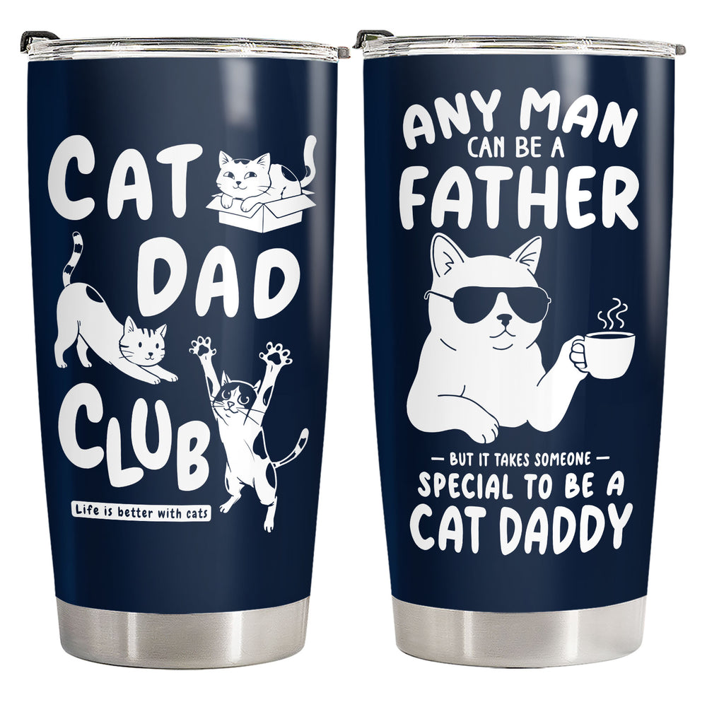 Cat Dad 20oz Tumbler with Lid