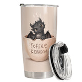 Cute Dragon Coffee tumbler view 3