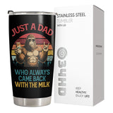 Funny Bigfoot Dad tumbler view 4