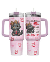 Cute Black Cat Soda Lover 40oz tumbler