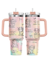 Highland Cow Coquette Bow 40oz tumbler
