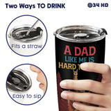 Funny Bigfoot Dad tumbler view 9
