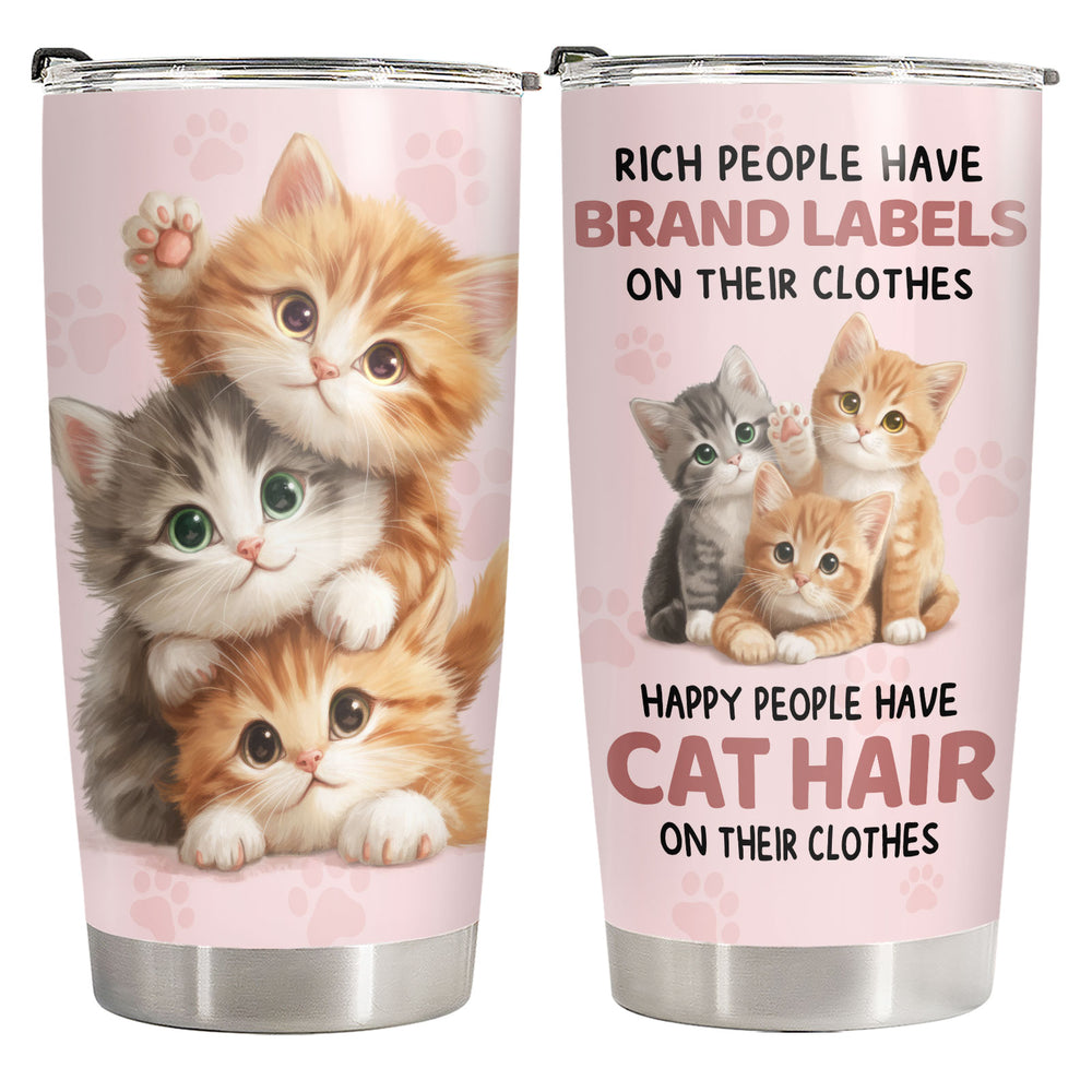 Cute Cat 20oz Tumbler with Lid