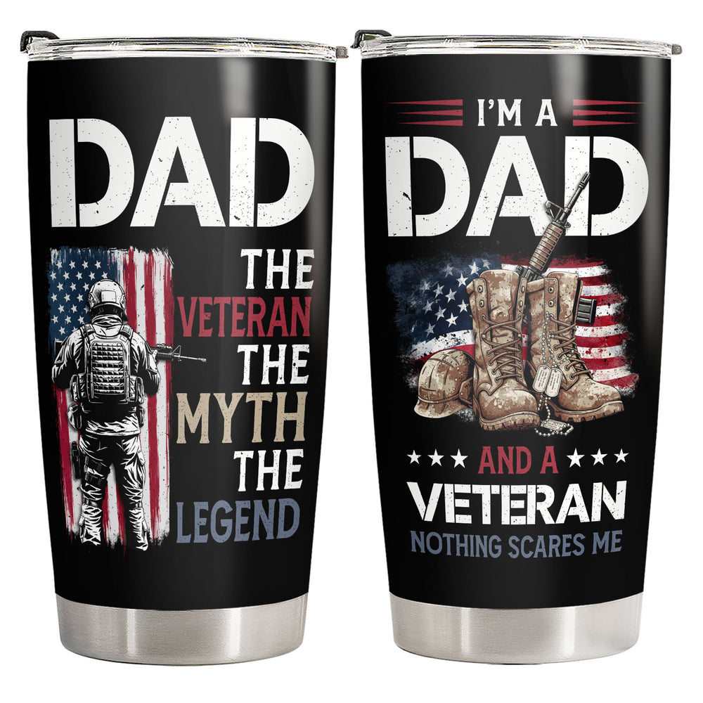 Veteran Dad 20oz Tumbler with Lid