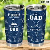 Funny Golf Dad tumbler view 5