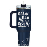 Cat Dad Club tumbler view 2