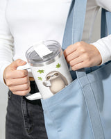 Funny Sloth tumbler view 6