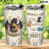 Dragon Floral tumbler view 5