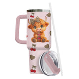 Highland Cow tumbler view 3