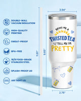 Highland Cow Funny Tea Lover tumbler view 2