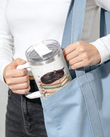 Black Cat Book Lover tumbler view 6