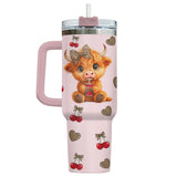 Highland Cow tumbler view 2