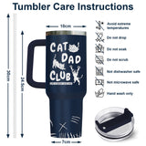 Cat Dad Club tumbler view 9
