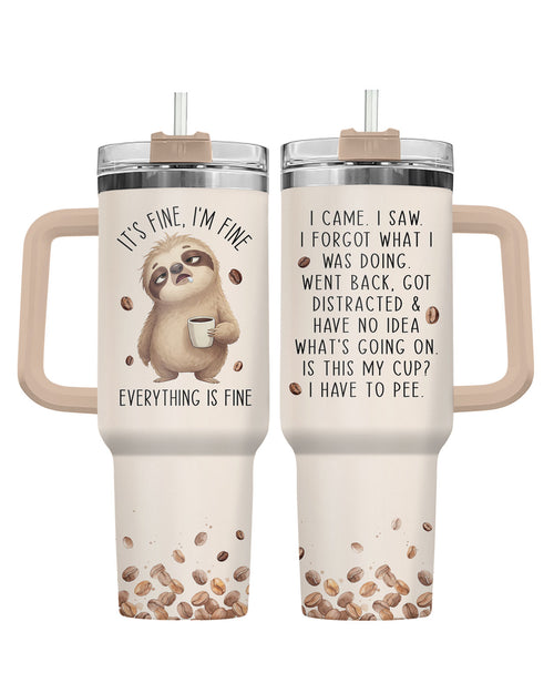Sloth 40oz tumbler