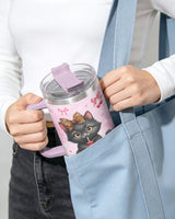 Cute Black Cat Soda Lover tumbler view 6