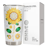 Sunflower Sunshine tumbler view 4