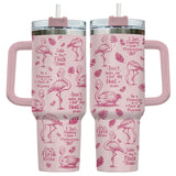 Flamingo 40oz tumbler