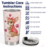 Chiuahua Mommy tumbler view 8