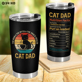 Funny Cat Dad tumbler view 6