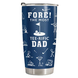 Funny Golf Dad tumbler view 2