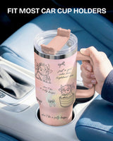 Highland Cow Coquette Bow tumbler view 5