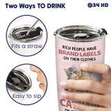 Cute Cat tumbler view 9