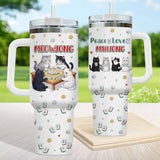 Mahjong Cat tumbler view 5