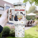 Mahjong Cat tumbler view 6