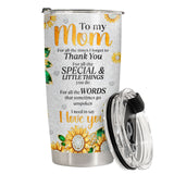 Sunflower Sunshine tumbler view 3