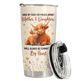 Highland Cow Floral tumbler view 3