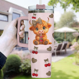 Highland Cow tumbler view 6