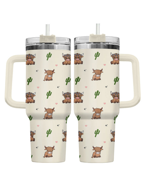Cute Highland Cow 40oz tumbler