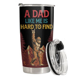 Funny Bigfoot Dad tumbler view 3