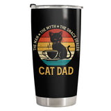 Funny Cat Dad tumbler view 2