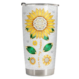 Sunflower Sunshine tumbler view 2