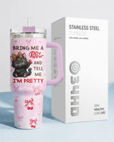 Cute Black Cat Soda Lover tumbler view 8