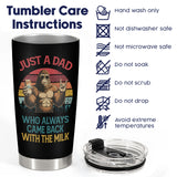 Funny Bigfoot Dad tumbler view 8