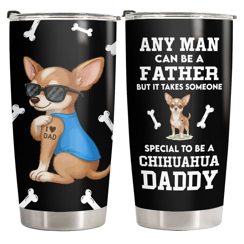 Chihuahua Dad 20oz Tumbler with Lid