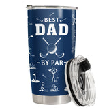 Funny Golf Dad tumbler view 3