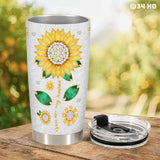Sunflower Sunshine tumbler view 7