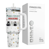 Mahjong Cat tumbler view 4
