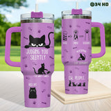 Funny Cat Lover tumbler view 5