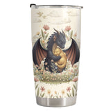 Dragon Floral tumbler view 2