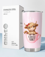 Highland Cow tumbler view 8