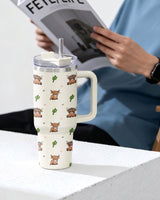 Cute Highland Cow tumbler view 7
