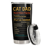 Funny Cat Dad tumbler view 3