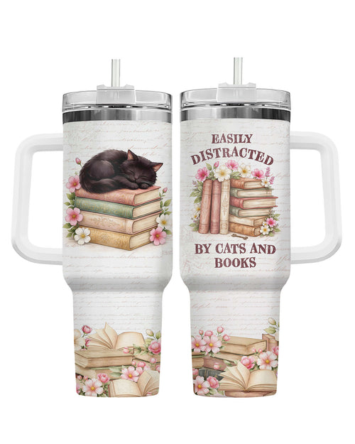 Black Cat Book Lover 40oz tumbler