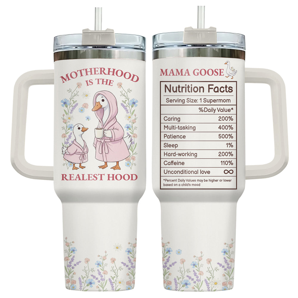 Mama Goose 40oz Tumbler with Handle & Straw