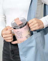 Highland Cow Coquette Bow tumbler view 6